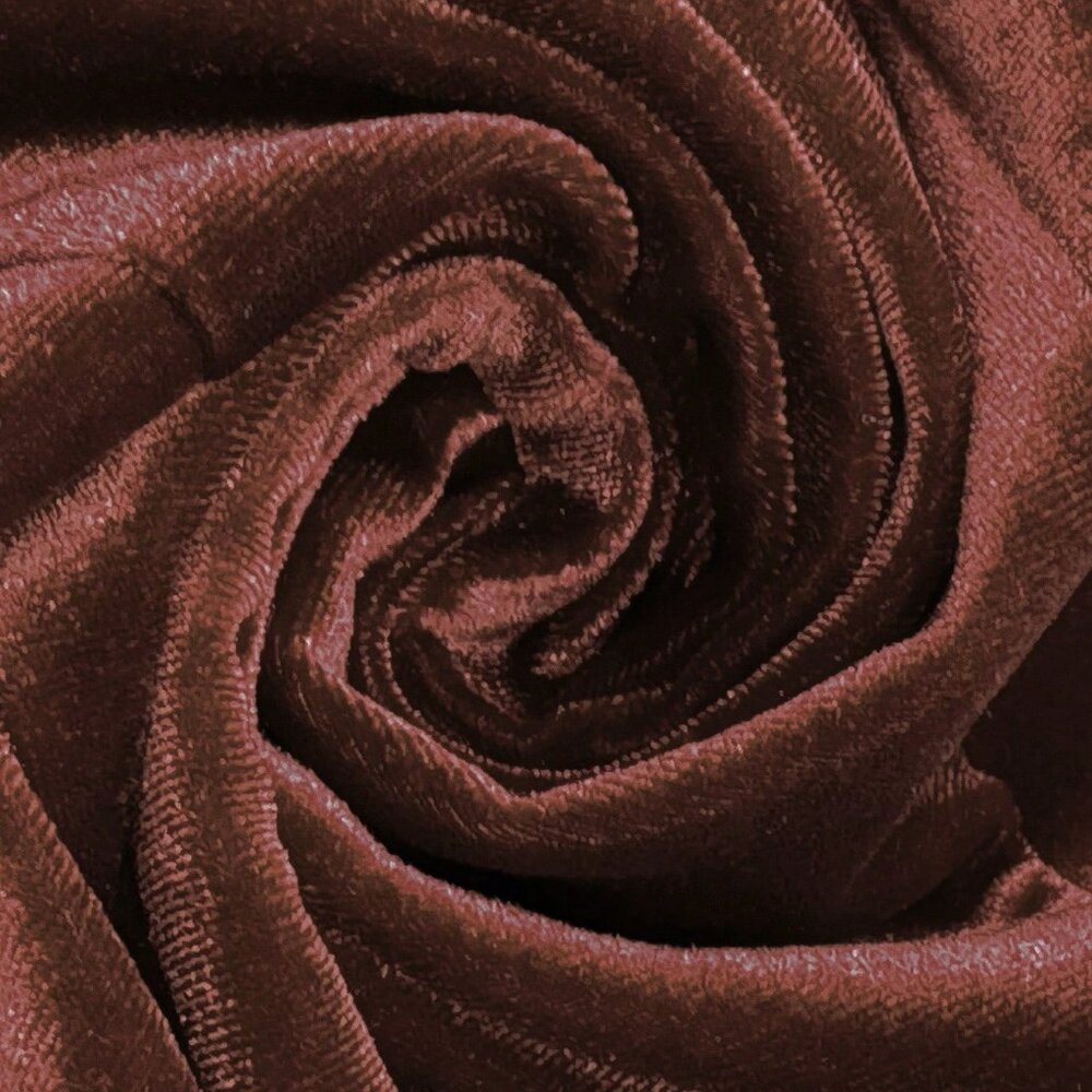 Brown Elegant Women's Velvet Blazer - Picture 8 of 8